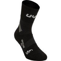 UYN Run Winter One Hardloopsokken Heren-Zwart,Wit, Maat 39-41