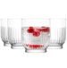 Glasmark KROSNO 1992 drinkglazenset glazen met groeven 4 stuks 290 ml waterglazen cocktailglazen sapglazen sapwaterglas met dikke bodem vaatwasmachinebestendig