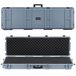 VEVOR Harde wapenkoffer met slot en 4-laags voorgesneden schuim, oprolbaar, IP67 waterdicht en stofdicht, 1391 x 435 x 188 mm, grijs, voor vliegtuigen en trein
