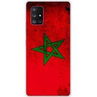Samsung Galaxy A71 5G Drapeau maroc Bedrukt siliconen hoesje
