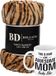 Bellatio Design Cadeau moeder set - Fleece plaid/deken tijger print met Awesome Mom mok