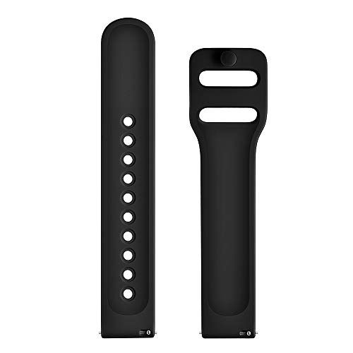 Systems Armband flexibel silicone 22 mm voor Samsung Galaxy Watch 4 smartwatch zwart