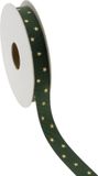 ROTIM Kerst Lint Classic Star ribbon 15mm x 20 meter groen