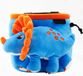 YY Vertical Triceratops chalkbag - blue, orange