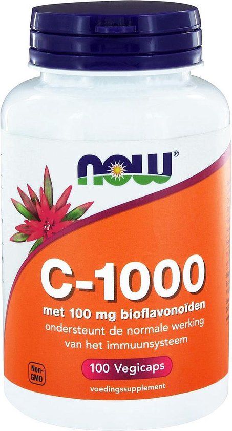 Now Foods C-1000 - Vitamine C - 100 mg Bioflavonoïden - 100 Vegicaps