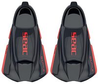 Seac Unisex Shuttle Siliconen Zwemvinnen - Zwart/Rood - Maat 8/9UK