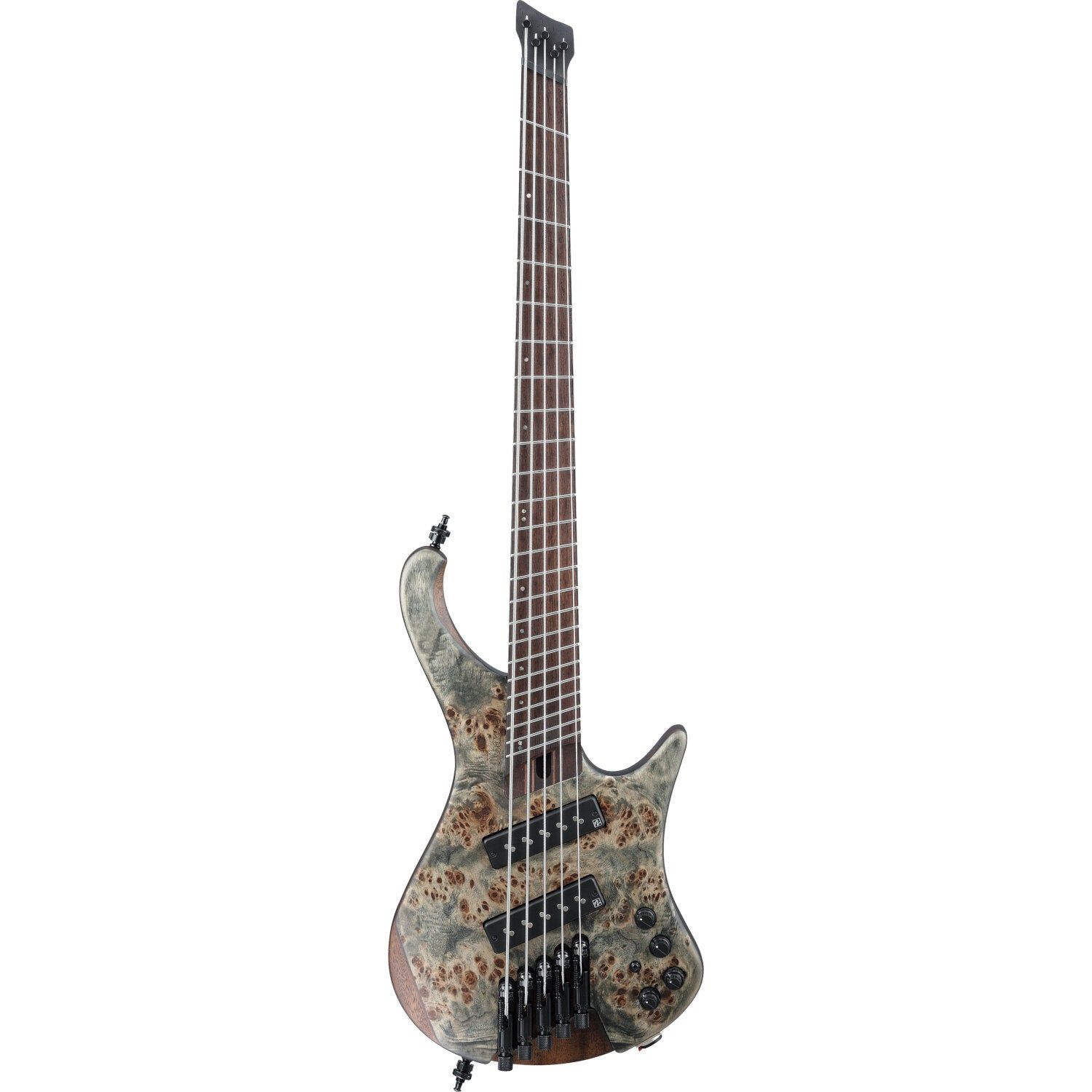 Ibanez EHB1505MS Bass Workshop - Black Ice Flat - 5-String Headless Electric Bass Guitar with Gig Bag
