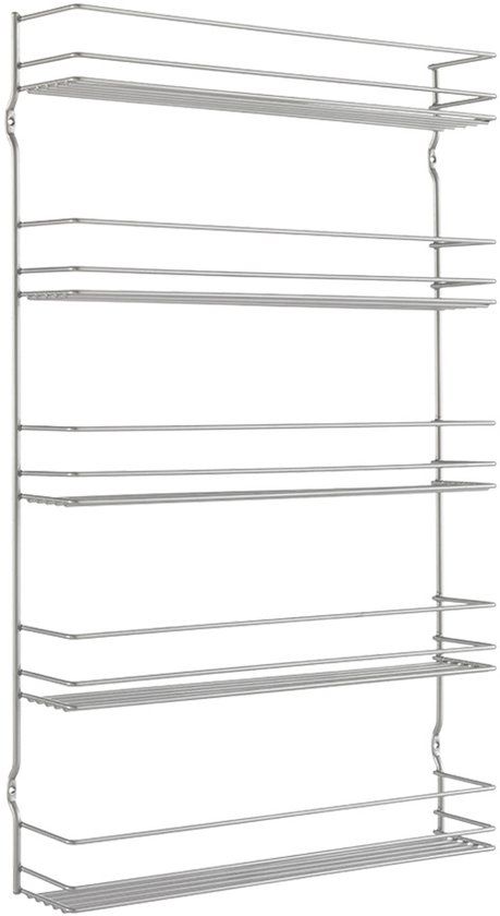 Metaltex Pepito 5 Kruidenrek - Zilvergrijs - 36x8x58 cm