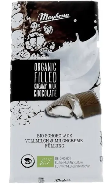 Meybona Organic Filled Creamy Milk Chocolate 100 gram