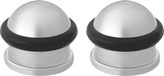 AMIG Deurstopper/deurbuffer - 2x - D30mm - inclusief schroeven - mat rvs