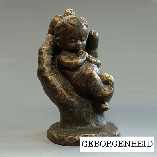 Parastone Beeldje Baby in hand - Geborgenheid - brons - 1226.20
