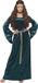 Smiffys Smiffy Middeleeuwse dame jurk - Maat M - Groen/Turquoise