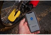 ABUS Smart schijfremslot met alarm - GRANIT™ Detecto One 8078 2.0 - Security level 18 - ART-4 geel