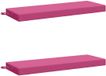 vidaXL Coussin de banc SOEST Rose 100 x 40 x 8 cm (2 pièces)