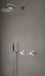 Hotbath Cobber IBS21CR37 Mélangeur 2 voies avec tube de plafond de 30 cm et barre coulissante Chrome