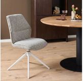 Starfurn Eetkamerstoel Hera - Beige Stof - Draaibaar - Set van 2