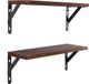 AGM Wandplank, set van 2, zwevende planken, 42,5 cm x 15 cm, rustiek houten rek, wanddecoratie, functioneel rek voor keuken, kantoor, badkamer, slaapkamer, woonkamer, bijkeuken
