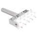 Pasta & Pizza Roller Met Metallic Barbs Ø 15,5X21 Cm Wit RVS