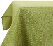Deconovo Linnenlook Tafelkleed Wasbaar Tafellinnen Lotus Effect Tafelkleed Waterafstotend Tafelkleden voor Eettafel Keuken Tuin Woonkamer, 200x137 cm, Groen, 1 Stuk