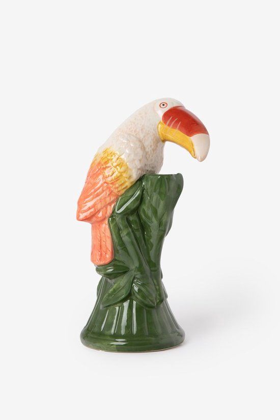 Sissy-Boy Multicolour toucan kandelaar van keramiek