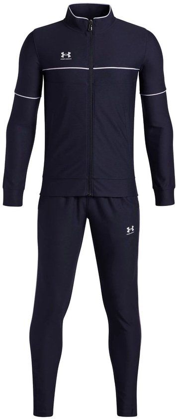Under Armour UA B Challenger Tracksuit - Midnight Navy / Wit - Boys' Training Suit - Size 140