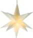 Annas collection Maison d'Abri® LED Kerstster 3D – Warm Wit – 12 cm – Timerfunctie – Batterij – Binnen & Buiten – Raamdecoratie – Winter & Advent Verlichting – Wit
