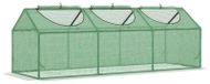 Kas - Tunnel de jardin avec fenêtres rabattables - Film résistant aux intempéries - Serre de jardin 180 x 60 x 60 cm - Vert