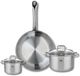 Fackelmann Set de 1 poêle 28 cm et 2 casseroles 12 et 16 cm Elo Profi Citrin