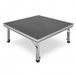 Gear4music G4M Podium compact avec pieds, 1 m x 1 m