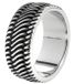 Zippo Tyre Ring zilver/zwart maat 70