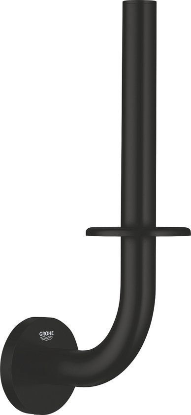 GROHE QuickFix Start Reserve Toilet Roll Holder - Matte Black