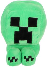 Minecraft Peluche Tirelire - Creeper - Peluche - Tirelire - 20 cm - Vert