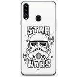 ERT GROUP mobiel telefoonhoesje voor Samsung A20S origineel en officieel erkend Star Wars patroon Stormtrooper 013