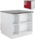 Vicco Fame-Line Keukeneiland – 90 cm met lade, zonder werkblad Bordeaux hoogglans/wit