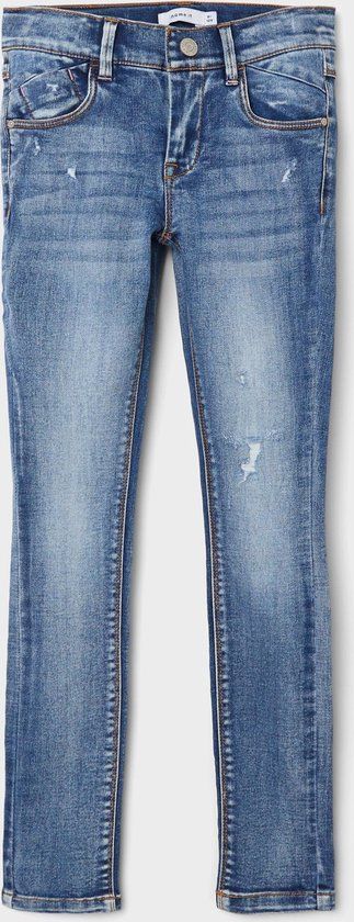 NAME IT NKFPOLLY - Girls' Jeans - Size 146 - Medium Blue Denim