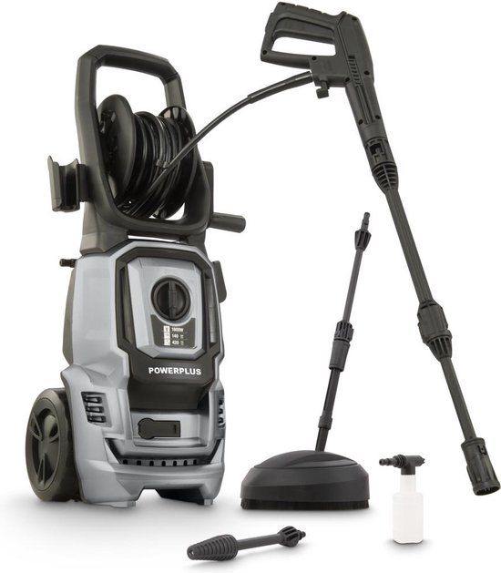 Powerplus POWXG90411 - Elektrische Hogedrukreiniger - 1800W, 140 Bar, Terrasreiniger, 8m Slang & Accessoires
