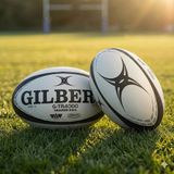 Gilbert G-Tr4000 (Maat 5) Rugbybal - Wit / Zwart