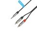 Adam Hall 4 sterren serie 1,5 m Rean 3,5 mm jack stereo naar 2 X RCA audio kabel met stekker