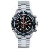 Chris Benz CB-C300X-LB-MB Duikershorloge Unisex Quartz Zwart Saffierglas Staal 100 ATM