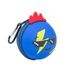 Mitama MitaBall Etui voor kinderen, van balnet met zijkanten van siliconen, blauw, emoji, blauw, veranderbaar, sleutelhouder, Blauw, Eén maat, modern
