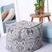 Boho Housse pour pouf bohème, 50 cm – Coussin décoratif de style bohème