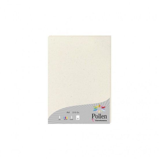 Clairefontaine Pollen Natura papier, DIN A4, 210 g/m2, naturelwit