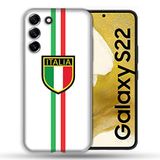 Beschermhoes Samsung Galaxy S22 Beschermhoes, Reizen Italië 3, wit