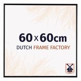 Dutch Frame Factory Fotolijst 60x60 cm - Kunststof - Zwart Hoogglans - Easy