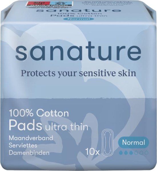 Sanature Maandverband Normaal Zonder Vleugels - 10 stuks