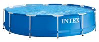 Intex Metal Frame Opzetzwembad - Ø 366 cm x 76 cm - Blauw