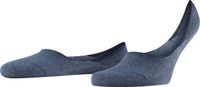 FALKE Step Medium Cut onzichtbaar effen katoen footies heren blauw - maat 43-44