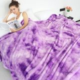 Fleece deken gezellige zachte lichtgewicht dekens warm pluche paarse herfst dekens en plaids bank slaapbank camping reizen picknick buiten deken beddengoed kind baby jongens meisjes volwassenen 127 x 177,8 cm paars