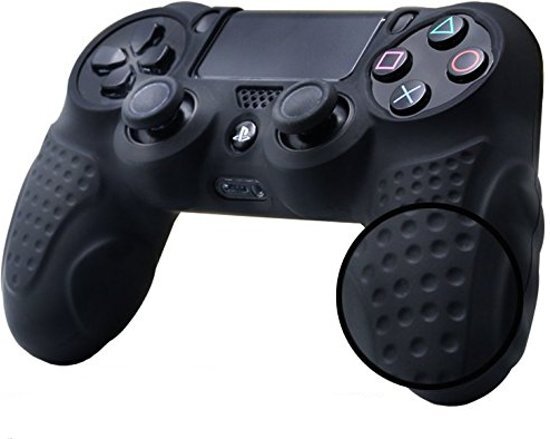- PS4 Controller Hoes Silicone - Playstation 4 Controller Silicone Skin - Zwart