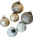 LOBERON Boule de Noël set de 6 Bellezia or/crème